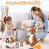 5 1 16'' Mommy 4 Set in Kangaroo Stuffed Animal with Babies, Stuffed Kangaroo Plush Toy with Baby Joey Plush and Pouch