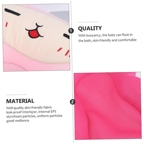 Totority Bathtub Mat Non Slip Bath Seat Support Soft Mesh Cushion for Newborns Comfortable Shower Pad Skin Friendly