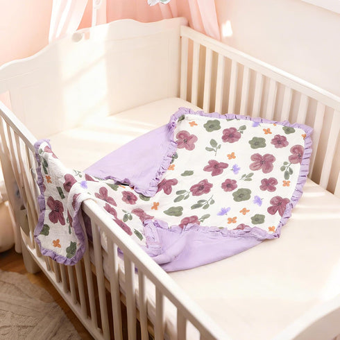 zonBroth 40"x36" Muslin Baby Blankets, Cotton Crib Blanket for Baby Infant Toddler,Super Soft and Lightweight Nursery