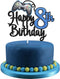 Video Game Happy 8th Birthday Cake Topper - Blue Cake Supplies for Video Game Boy's 8th Birthday Party - Game On Level