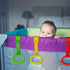 4 PCS Plastic Baby Crib Pull Rings - Kids Walking Exercises Assistant Stand Up Rings for Infant Baby Toddler