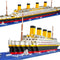 Titanic Ship Model Building Block Set, 3D Puzzle DIY Educational Toys, Mini Bricks Toy Micro Blocks, 1860PCS Gift