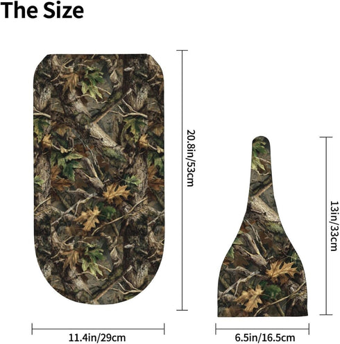 Nanyizly Set 0-6m Camouflage Leaves Newborns Beanie Swaddle Blanket Baby Receiving Blankets for Infant Boy Girl Swaddle