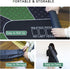 71" x 35" Poker Mat for Table - Smooth Water Repellent Surface, Nonslip Rubber Bottom, Green, Easy to Roll Up