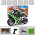 Liberty Imports 2.4G RC Remote Control Stunt Motorcycle - 1:10 Scale High Speed Cross Country Racing Motorbike