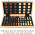15'' Set, 2 1 -2 -24 Packed Set AMEROUS Wooden Chess & Checkers in Board Games Extra Queens Cherkers Pieces - Gift Box