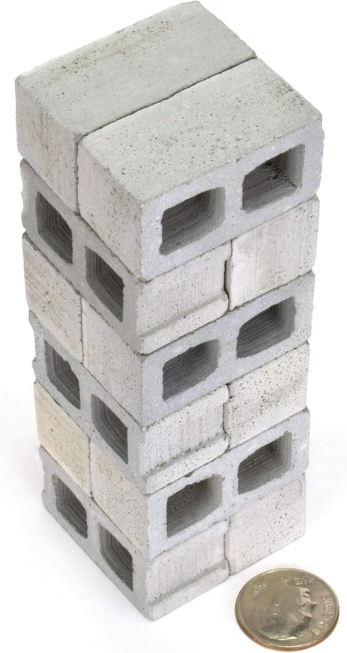 12 Pack, 1/12 Acacia Grove Mini Cinder Blocks, Scale