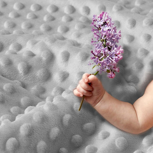 30 40 Inch(75x100cm) BORITAR Kids Baby Blankets Soft Plush Mink Fabric for Girls,Elegant Daisy Floral Receiving