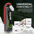 OVONIC 3S Lipo Battery, 50C 2200mAh 11.1V with Dean-Style T Connector for RC Airplane Quadcopter