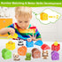 Learning Toy for Toddlers 1-3, 10 Farm Animal Toys & Barns, Montessori Educational Sensory Gift