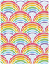 KICPOAY 39 27 Fitted Crib Sheets Colorful Rainbow Stretchy Portable Playard Sheets for Baby Toddler, Breathable Soft