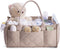 CEI-CEI Baby Diaper Caddy Organizer with Handle, Large Portable Nursery Storage Basket