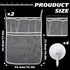 2 x Baby Bath Toy Organizer, Bath Toys Storage Mesh Bag with 4 Strong Suction Hooks, Quick Drying Basket