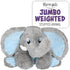 1i4 Group Jumbo Weighted Hugs by Warm Pals – Elephant – 4lbs – Cozy Microwavable Plush Toy