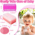 Set 5) Cradle Cap Brush for Babies, Baby Bath Essentials with Silicone Scrubber Bath Sponge Dual-Sided Comb