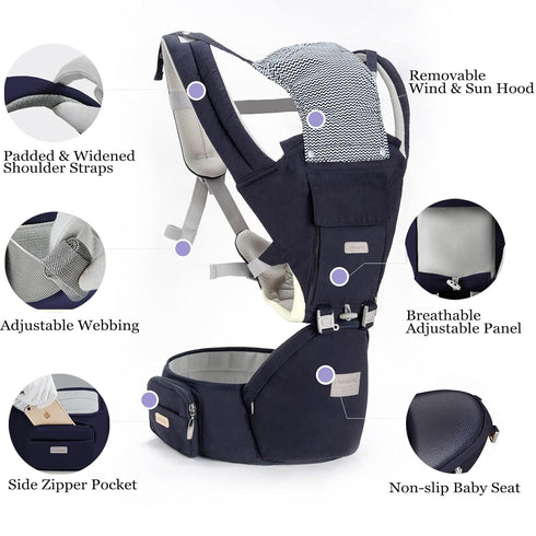 Backpack Baby Carrier Newborn to Toddler Baby Carriers with Seat Infant Baby Holder Baby Carriers Front and Back