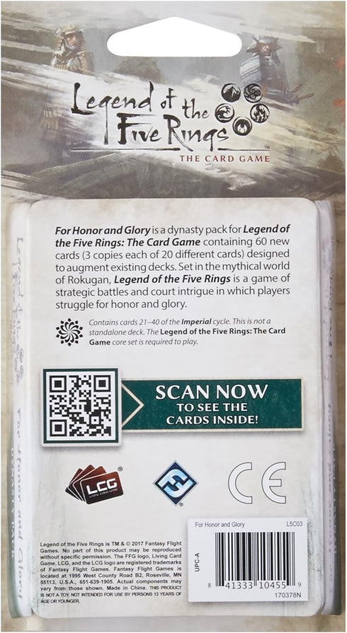 Fantasy Flight Games LCG: Legend of the Five Rings - For Honor and Glory