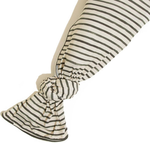 Freshly Picked Swaddle Blanket, One-Size-fits-All, Charcoal Stripes