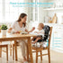 3in1 4 UBRAVOO Baby Booster Seat for Dining Table with Removable Tray & Cushion, Portable Toddler Booster Seat, Height