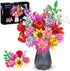 Flower Bouquet Building Set, 1488 PCS Botanical Collection, 18 Flowers Models Birthday Gift for Adults & Kids