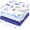 david's kids 4 Pack Baby Muslin Swaddle Blankets, 100% Cotton and Ultra