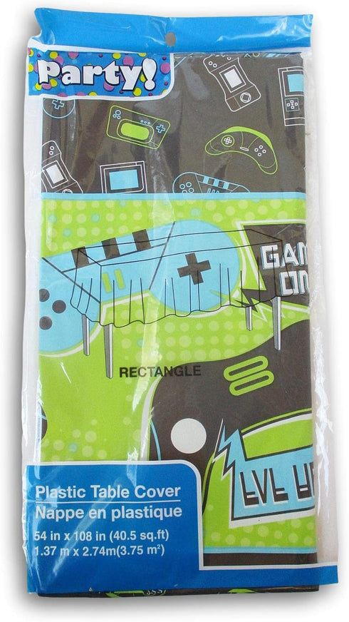 Summer Birthday Table Cover - Game On Video Games - 54'' x 108''
