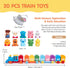2 3 Old-Counting Set 2-5 Toddler Learning Toys for Year Matching & Sorting Activity Montessori Train with Farm Animals