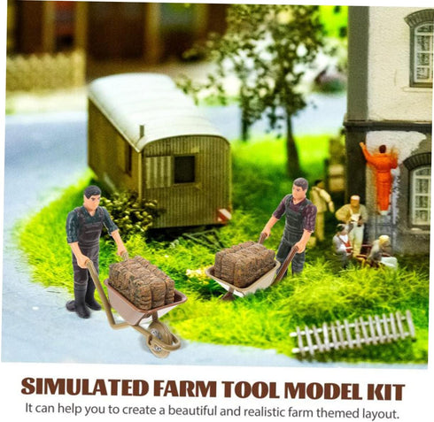 12pcs Farm Accessories Model Sand Tray Miniatures, Miniature Tools for Crafts, Farm Playset for Kids