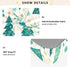Bseiialft 52 28 Christmas Trees Snowflakes Green Crib Sheets for Boys Girls Soft and Breathable Cotton Baby Sheets