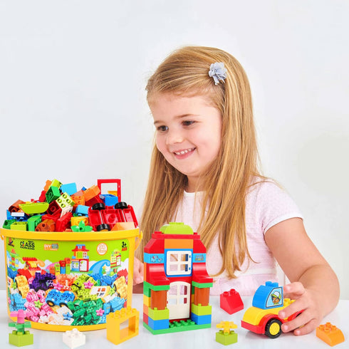 Large Building Blocks Set, 94 Pcs Classic STEM Toy Bricks for Kids Early Learning
