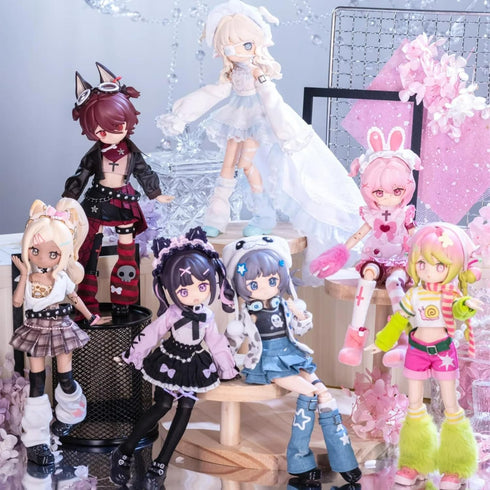 20cm Pet-1pc) CALEMBOU BJD Blind Box, Electronic Cute Pet Series Ball Jointed Doll, Kawaii Dress Up Doll with Joints