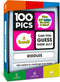 100 PICS Riddles Travel Game - Guess 100 Riddles Flash Cards with Slide Reveal Case for All Ages