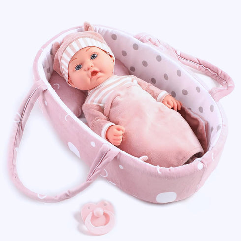Enjoyin 12'' Playset 36 Baby Doll with Washable Doll Accessories Includes Carrier Bassinet Bed, Pacifier, Blanket