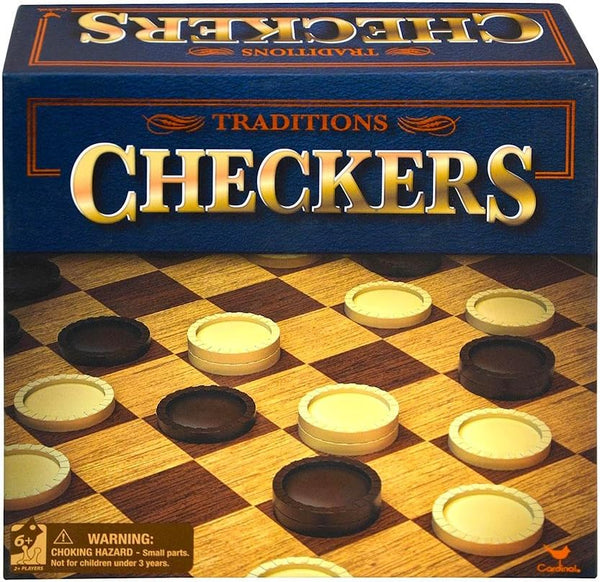Checkers Board Game - 13”x13” in Box