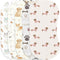 JoyframeAI 5Pack Cartoon Baby Burp Cloths for Boys Girls, Puppy Dog Baby Burping
