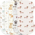 JoyframeAI 5Pack Cartoon Baby Burp Cloths for Boys Girls, Puppy Dog Baby Burping