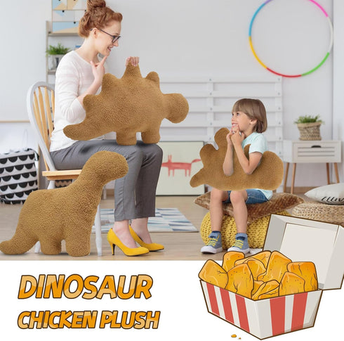 TVVPGG 23 Dino Nugget Plush,Large in Dino Nugget Pillow Stuffed Toy, Funny Dino Chicken Nuggets Pillow Gifts for Kids