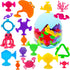 Qurylio Suction Bath Toys for Kids, 33 Pcs Silicone Bathtub Suction Cup Toys,