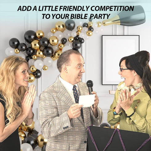 Bible Trivia Game - Family Friendly Feud Quiz for Church Groups, Bible Community Party Supplies