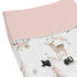 Blush Pink, Mint Green & White Woodland Deer Floral Changing Pad Cover by Sweet Jojo Designs
