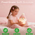 Rechargeable/Dimmable/Timer,LED FAMIDUO Penguin Night Light, Cute Pink Penguin Lamp with Knit Hat, Soft Silicone