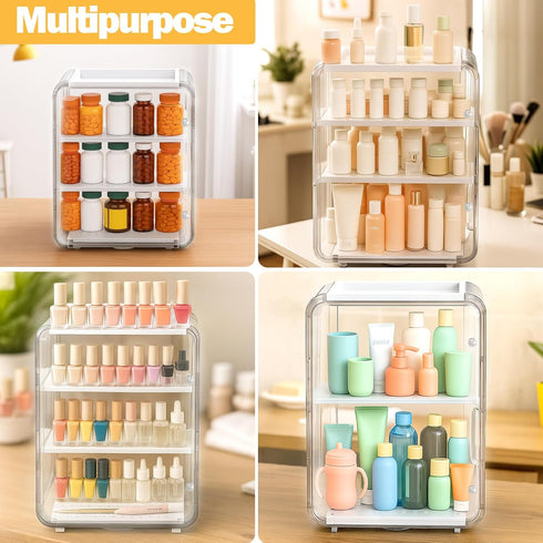 Countertop XANGNIER Baby Bottle Organizer,Clear Baby Bottle Storage Organizer for and Cabinet,with Drying Rack
