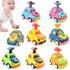 soi-meme 8 Pack Press and Go Car Toys for Toddlers1 2 3 Year
