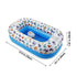 PandaEar Inflatable Dinosaur Baby Bathtub, Foldable Baby Infant Bath Tub Toddler Bathtub with Air Pump, Portable Travel Non-Slip Shower Basin Mini Air Swimming Pool for Newborn (Blue)