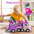 2 3 7-in-1 2-4, 2 3. usrela Cars Toys for + + Year Old Girl, Princess Transport Carrier Trucks for Toddlers Girl