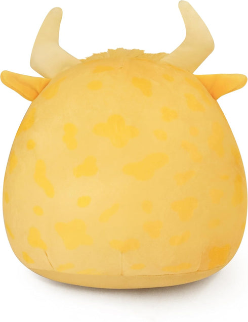 Highland Cow Plush Toy - Soft and Cuddly Plush Pillow - Spotted Highland Cow Perfect for Kids and Collectors (Light