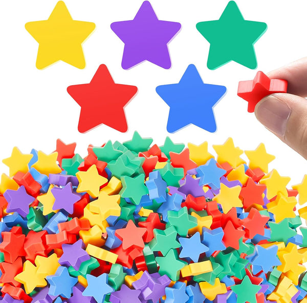 Chuangdi 500 Pcs Star Erasers Bulk Mini Erasers for Kids School Awards, Colorful Fun Erasers for Party Favors
