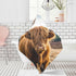 YETTASBIN 30 30 Inch Highland Cow Baby Towel, Ultra Soft Absorbent Cotton Baby Hooded Bath Towel for Newborn Baby Boy