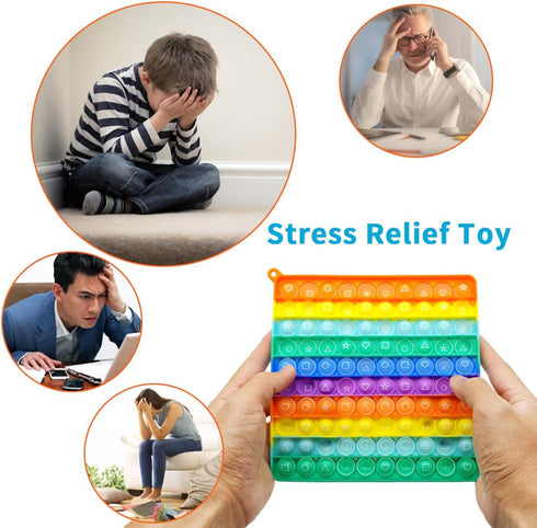 Pop Fidget Toys Card Games for Kids & Families, Board Games-Style Play with Flash Cards, Boost Hand-Eye Coordination