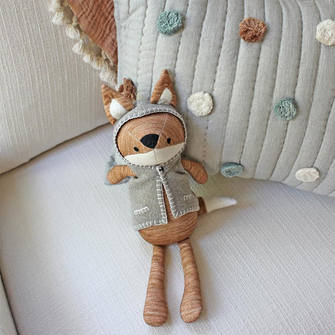 Crane Rainbow Decorative Quilted Baby Pillow